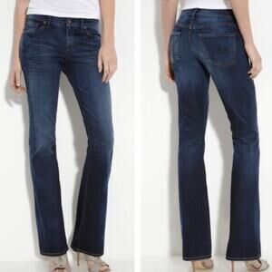Citizens‎ of Humanity 26 Dita Petite Bootcut Leg Jeans Dark Indigo Blue Low Rise